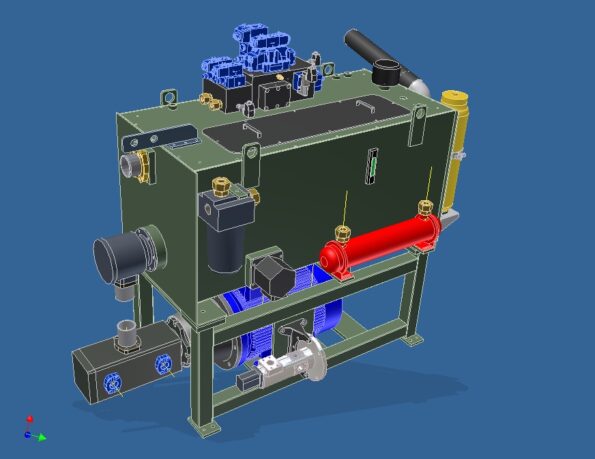 Centrale Oleo 300t vert.